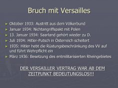 Bruch Versailler Vertrag