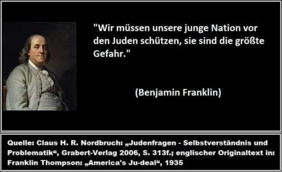Ben Franklin zu Juden