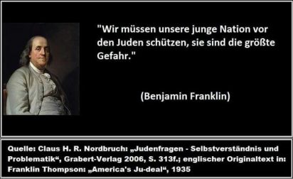 Ben Franklin zu Juden