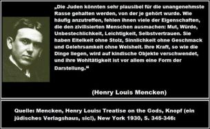 Mencken zu Juden