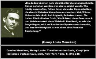 Mencken zu Juden