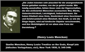 Mencken zu Juden