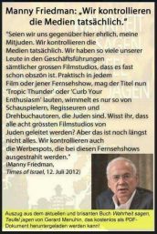 Jude Friedmann zu Medienkontrolle