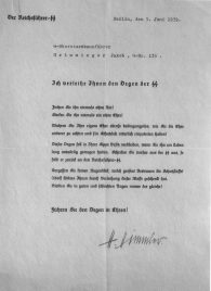 SS-Ehrendegen_Verleihungsurkunde_Grimminger