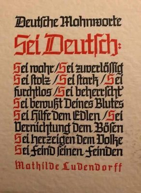 Sei Deutsch Gedicht