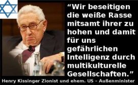 Kissinger zu weißer Rasse