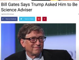 Bill Gates als Adviser durch Trump