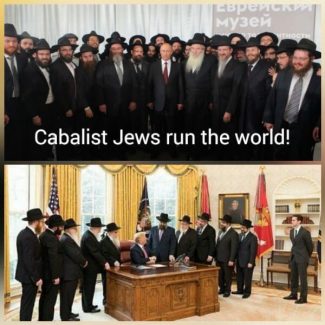 Putin und Trump mit Chabad