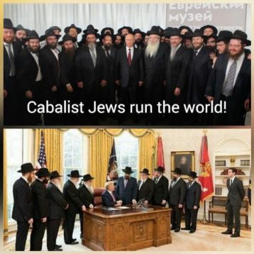 Putin und Trump mit Chabad