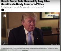 Trump kennt keine Bibelverse
