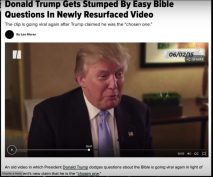 Trump kennt keine Bibelverse