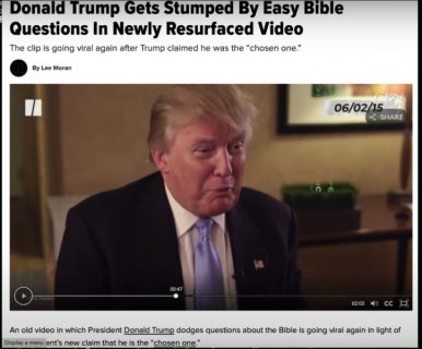 Trump kennt keine Bibelverse